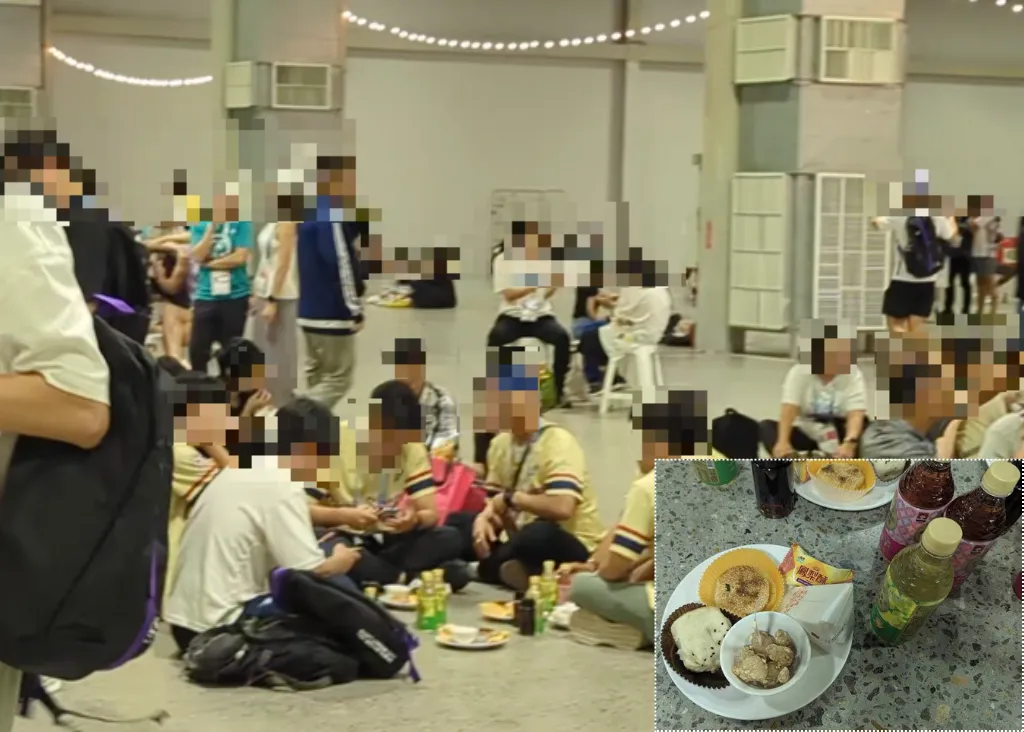 世壯運晚宴寒酸沒座位